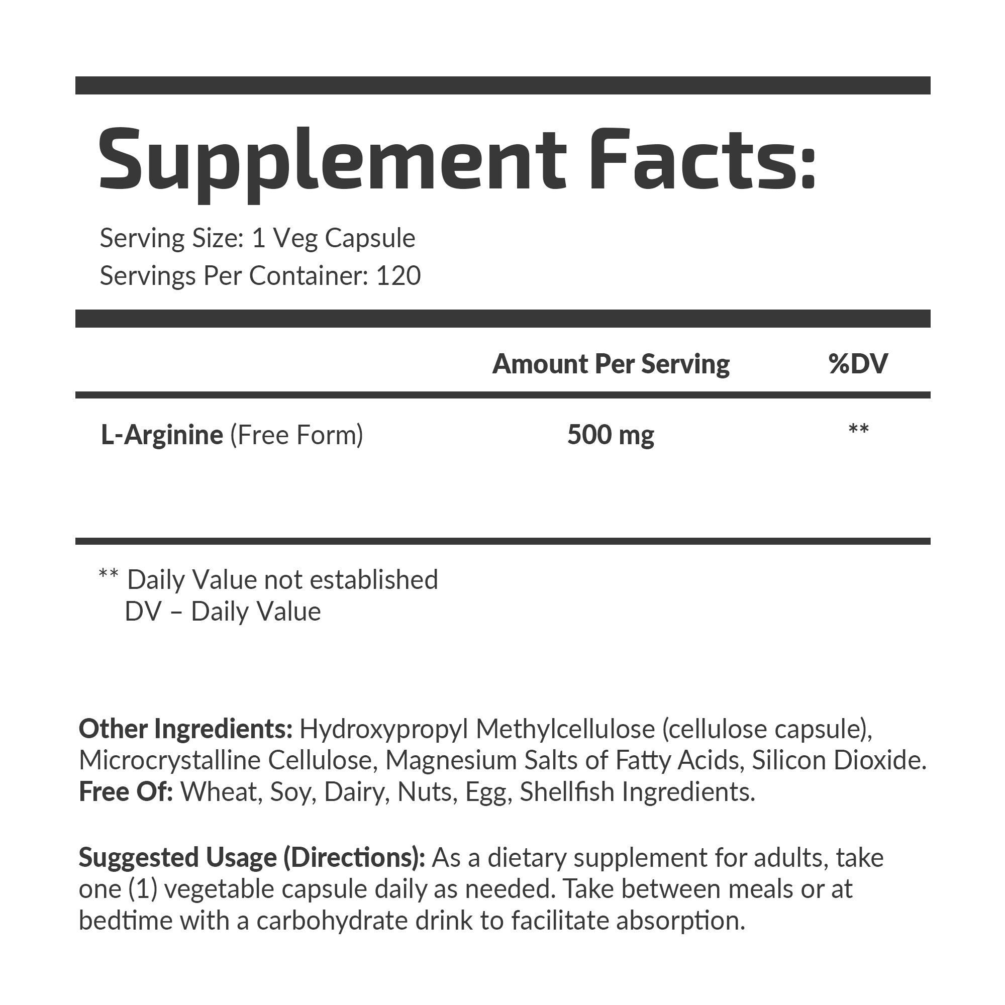 L-Arginine 500 mg
