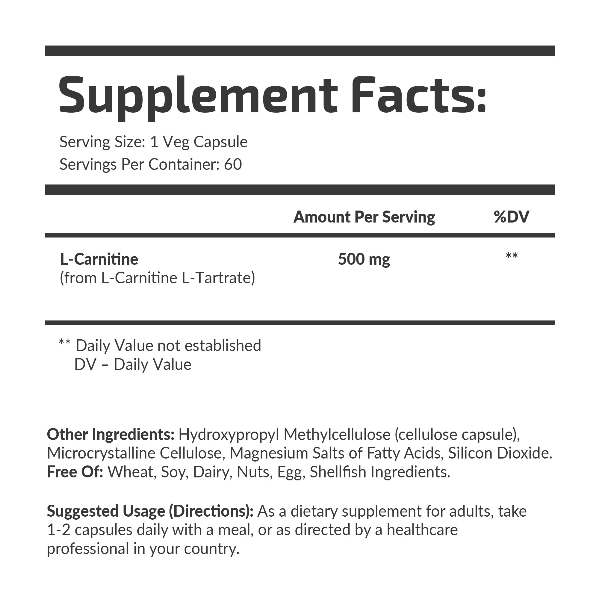 L-Carnitine 500 mg