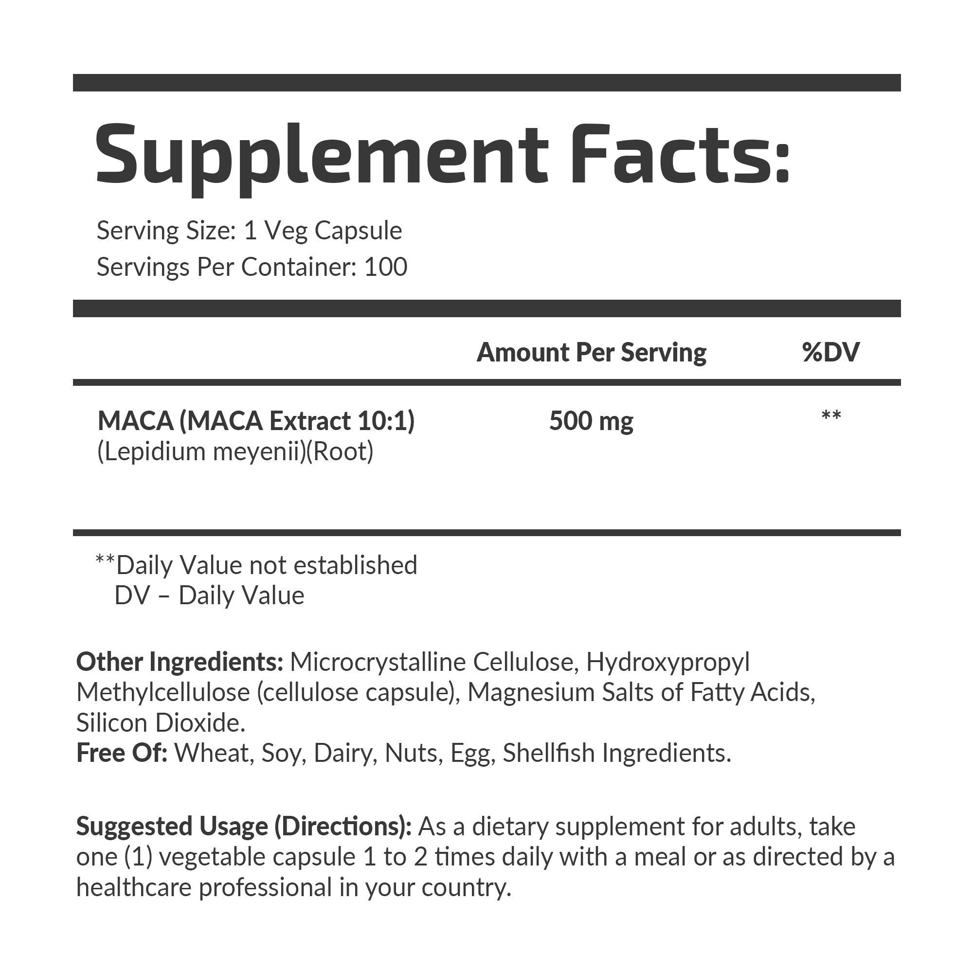 MACA 10:1 500 mg
