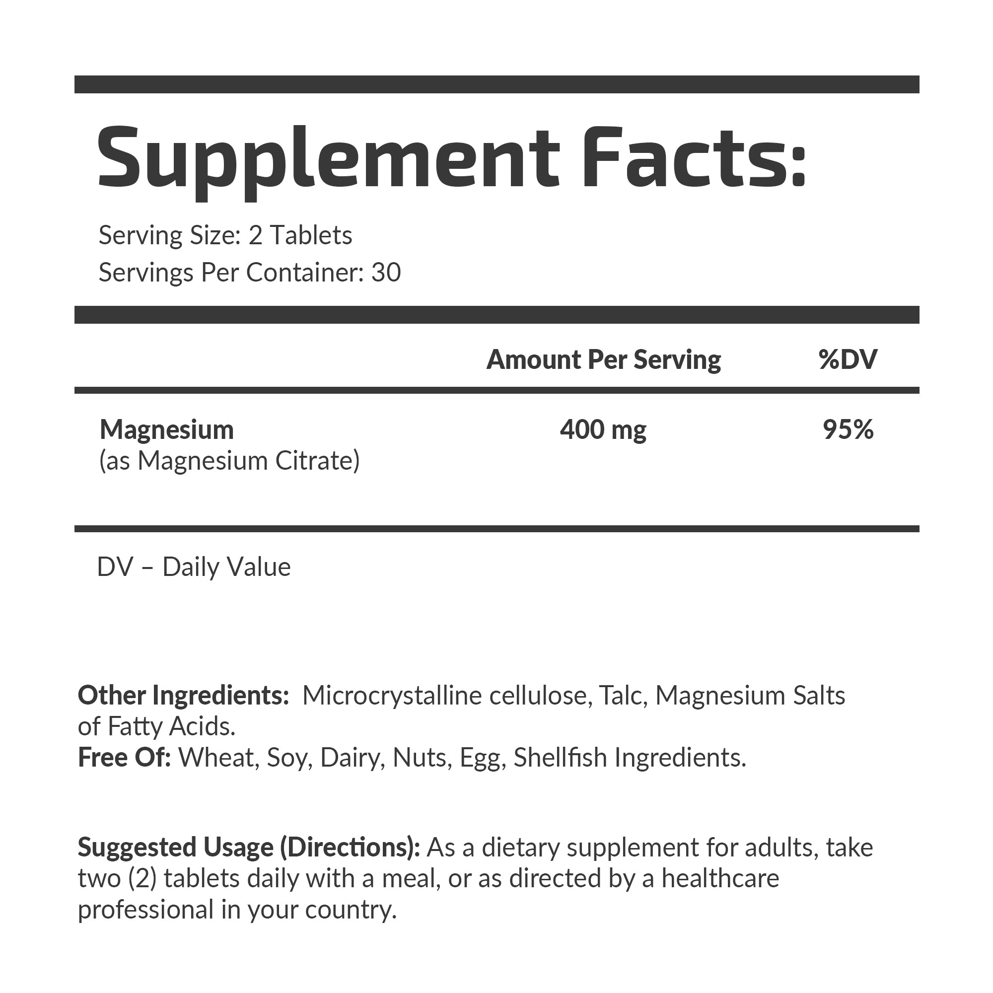 Magnesium Citrate 200 mg