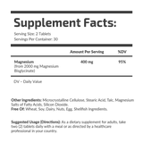 MAGNESIUM GLYCINATE 200 mg