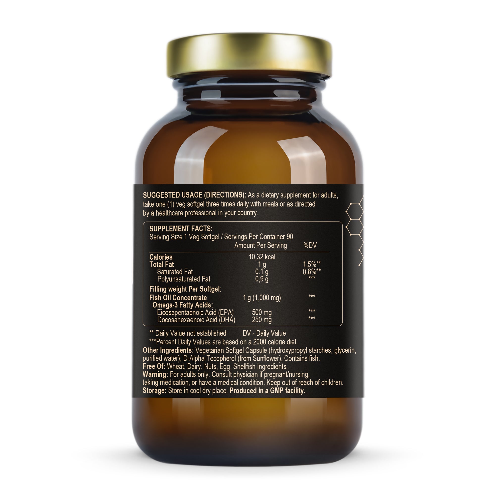 Ultra Omega - 3 (TG, 500/250 ) 1000 mg