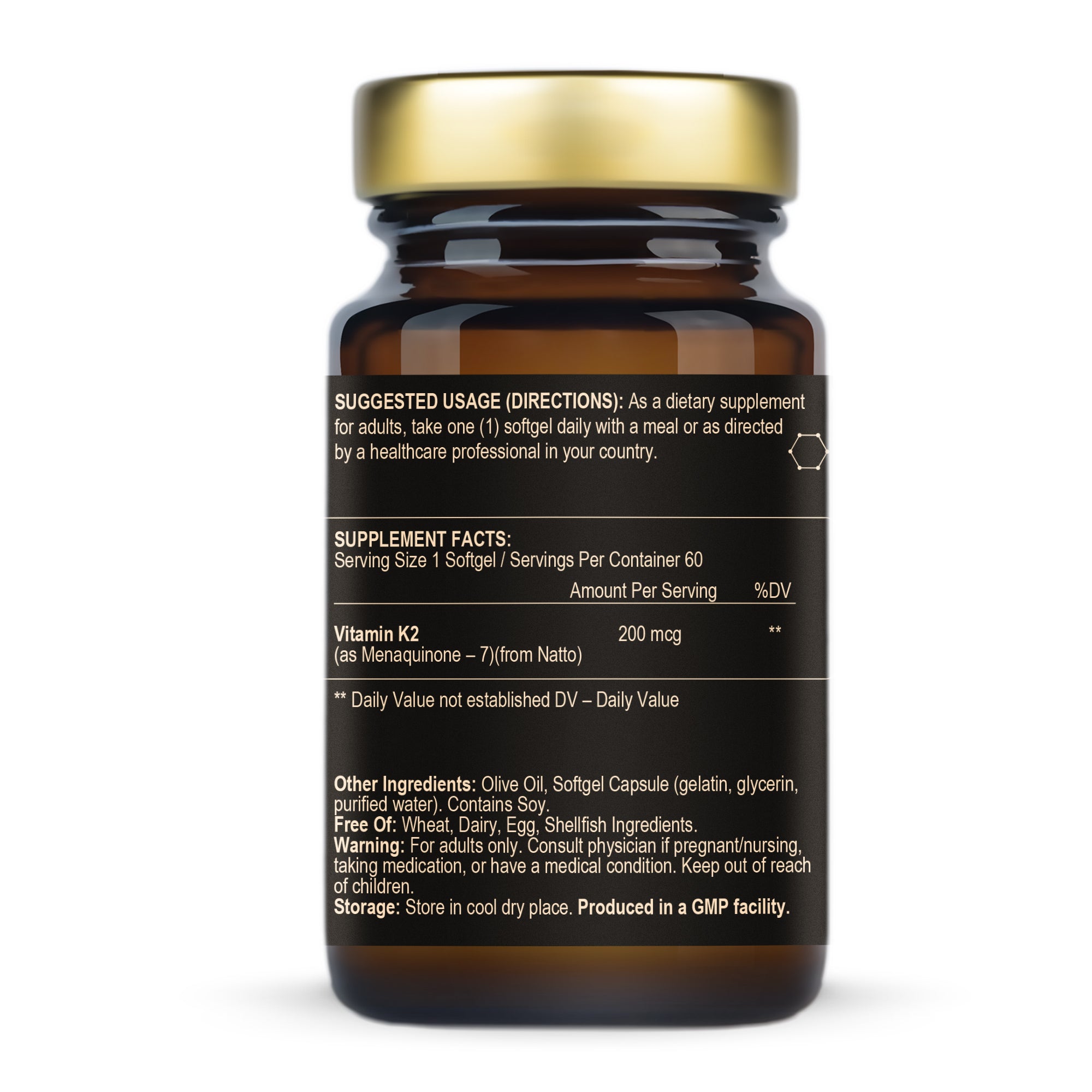 Vitamin K2 (MK-7) 200 mcg