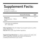 Vitamin K2 (MK-7) 200 mcg
