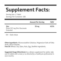 Zinc Gluconate 50 mg