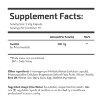 Inositol 500 mg