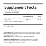 Liposomal Vitamin C 500 mg