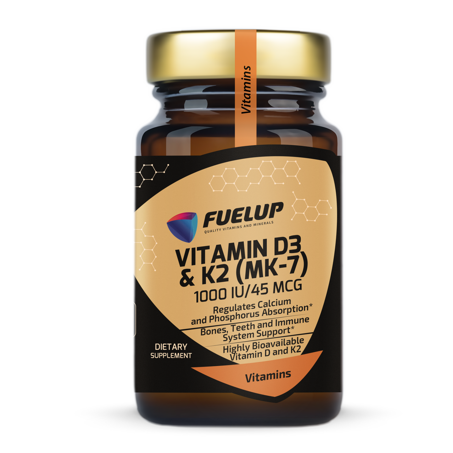 Vitamin D3 & K2 (MK-7)  1000 IU/45 MCG