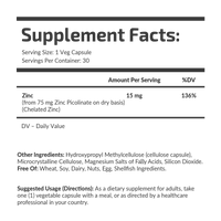 ZINC PICOLINATE 15 mg