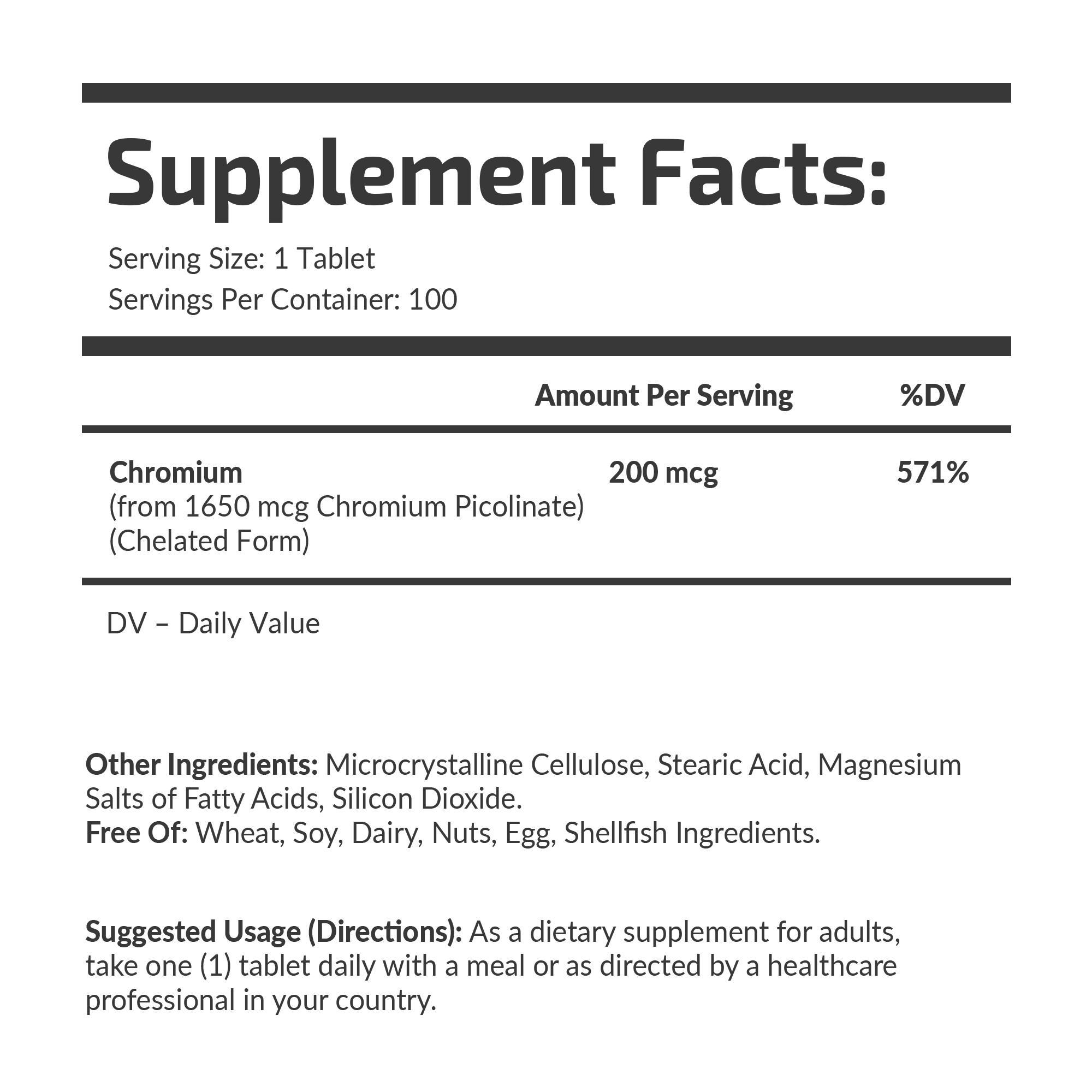 Сhromium Picolinate 200 mcg